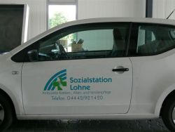 Fahrzeugbeschriftung Sozialstation Lohne
